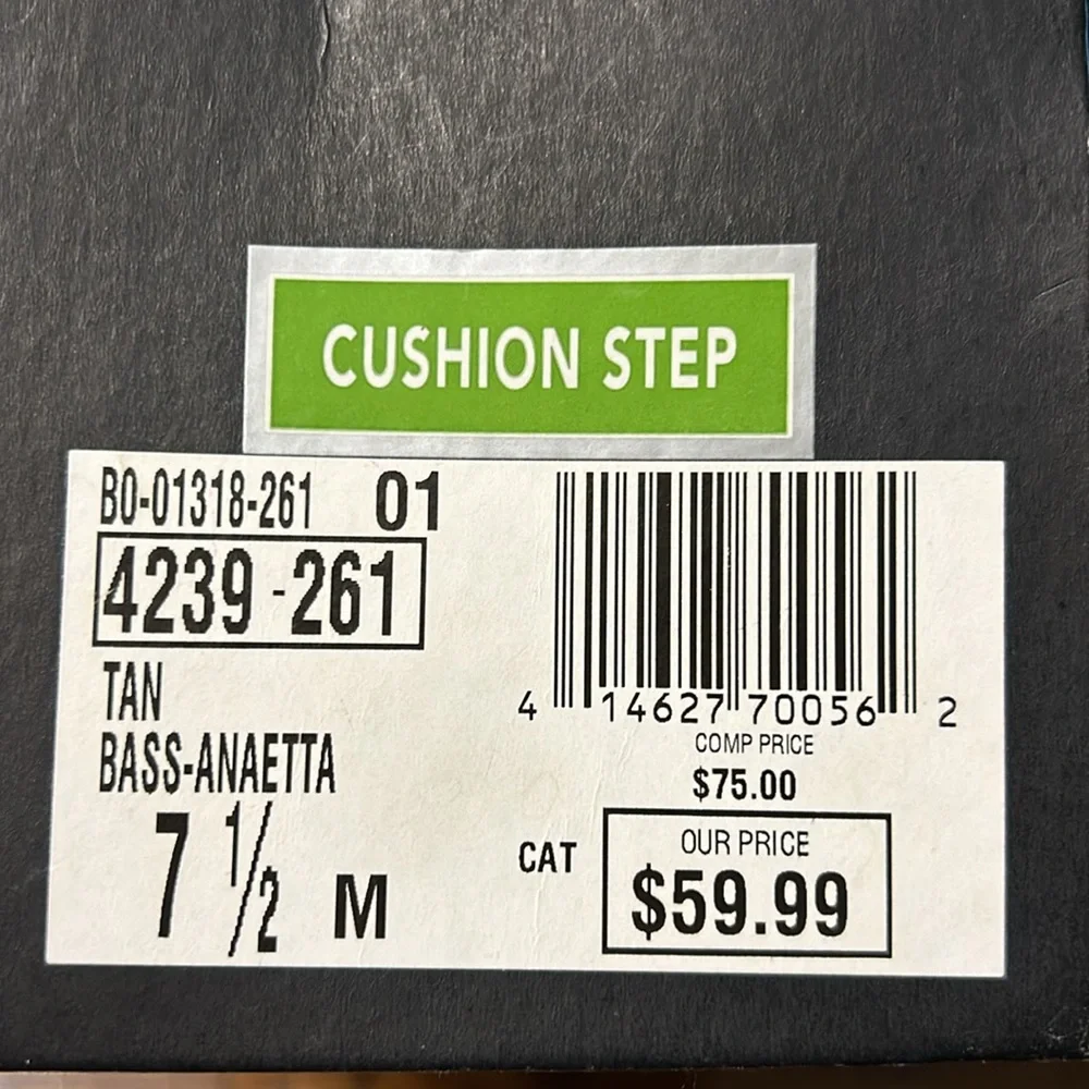 Bass Cushion wedge heel